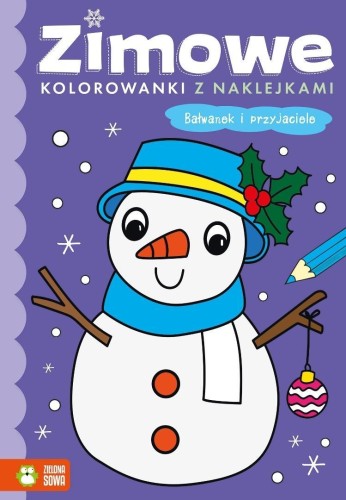 Zimowe kolorowanki. Bałwanek i przyjaciele