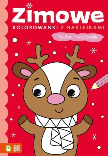 Zimowe kolorowanki. Renifer i przyjaciele