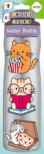 Naklejki Water Bottle Baby Cats 83x286 HAPPY COLOR