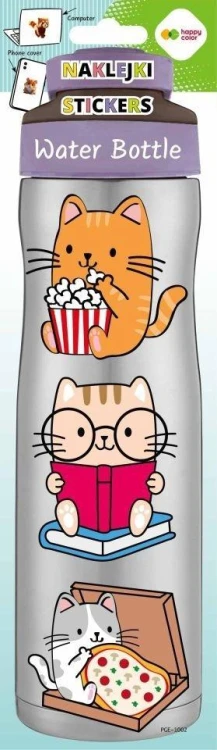 Naklejki Water Bottle Baby Cats 83x286 HAPPY COLOR