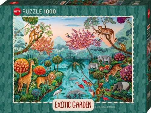 Puzzle 1000 Egzotyczny ogród, Raj, Heye