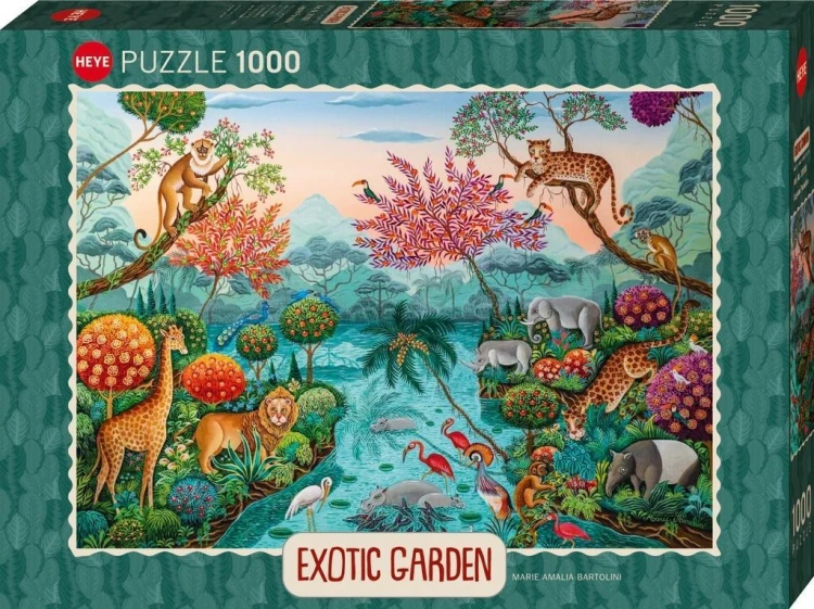 Puzzle 1000 Egzotyczny ogród, Raj, Heye