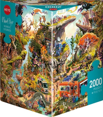Puzzle 2000 Norweskie legendy (Puzzle+plakat)