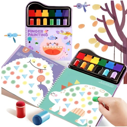 Finger Painting - książeczka do malowania palcami