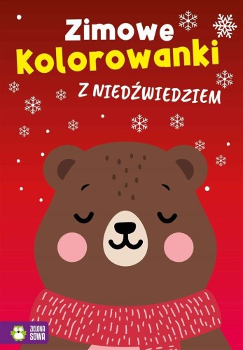 Zimowe kolorowanki z niedźwiedziem, praca zbiorowa