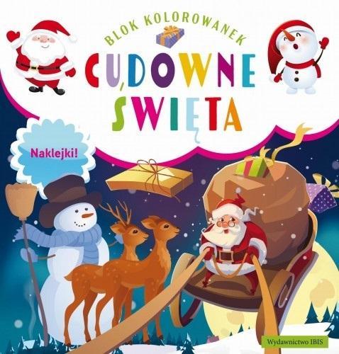 Blok kolorowanek. Cudowne święta, praca zbiorowa