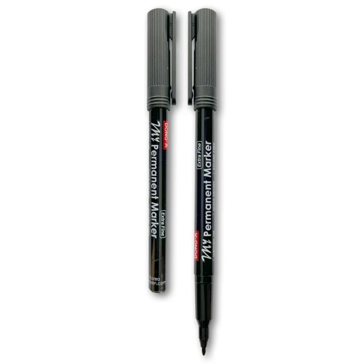 Marker permanentny 0,9mm czarny (12szt) DONG-A