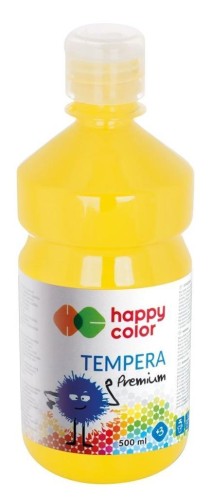 Farba tempera Premium 500ml żółta HAPPY COLOR, GDD