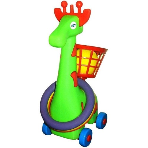 Żyrafa na kółkach z koszem, Macyszyn Toys