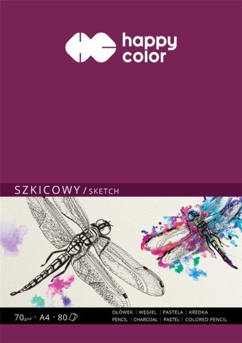 Szkicownik ważka A4/80K HAPPY COLOR, GDD