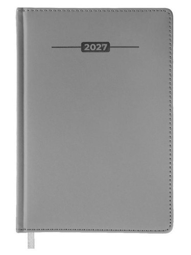 Terminarz 2027 A5 dzienny szary