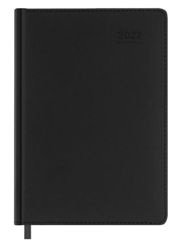 Terminarz 2027 A5 dzienny czarny