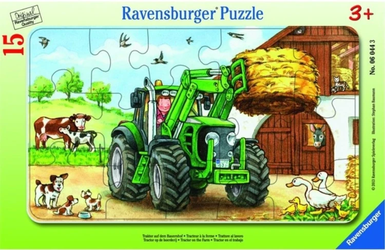 Puzzle 15 Traktor na polu, Ravensburger
