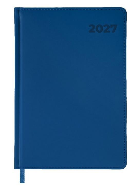 Terminarz 2027 A5 dzienny niebieski