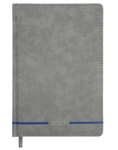 Terminarz 2027 A5 dzienny szary