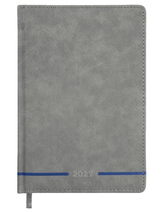 Terminarz 2027 A5 dzienny szary