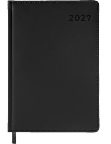 Terminarz 2027 A4 dzienny czarny