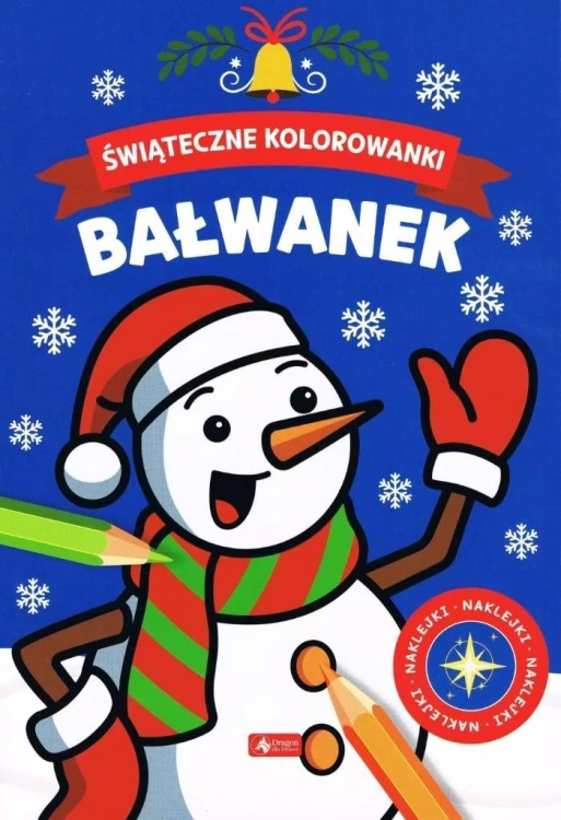 Świąteczne kolorowanki. Bałwanek, praca zbiorowa