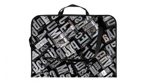 Teczka na rysunki A3 z nadrukiem letters, Biurfol