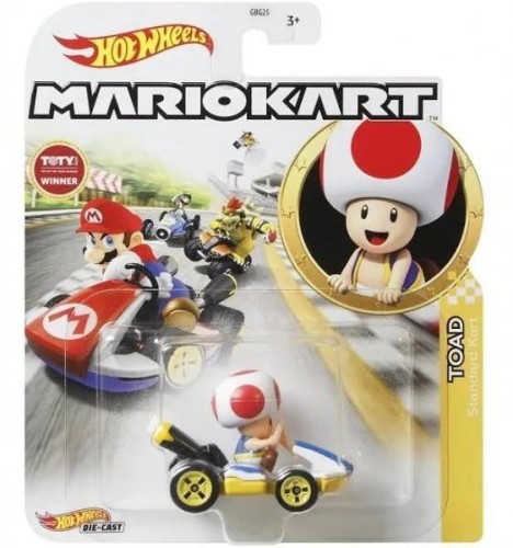 Hot Wheels Mario Kart Toad, Mattel