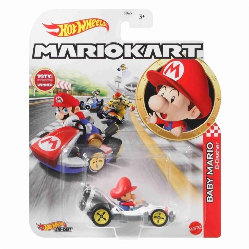 Hot Wheels Mario Kart Baby Mario, Mattel