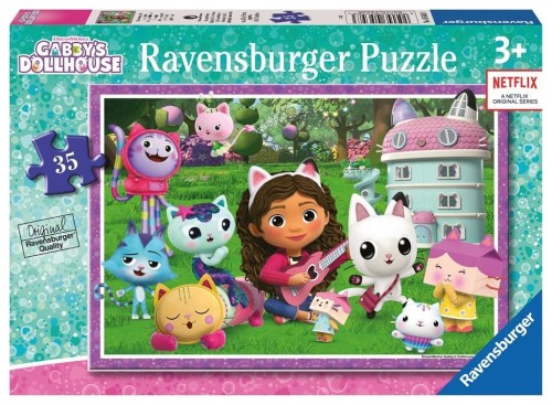 Puzzle dla dzieci 35 Koci Domek Gabi, Ravensburger