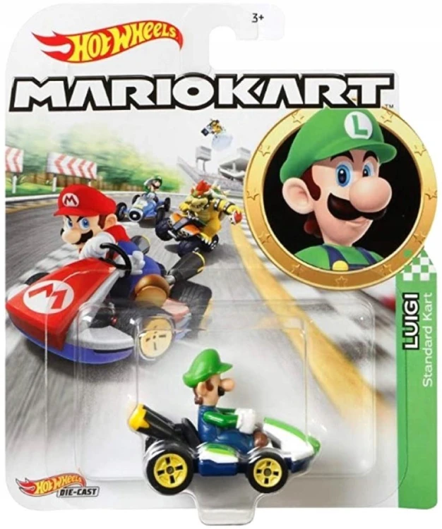 Hot Wheels Mario Kart Pojazd GLP37, Mattel
