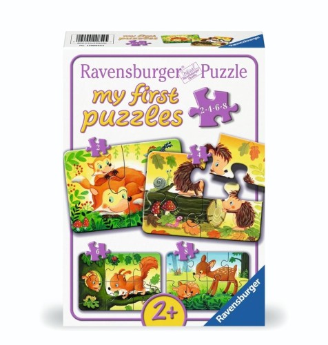 Puzzle 2/4/6/8 Forest Animal Fun, Ravensburger