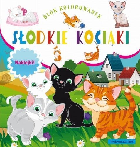 Blok kolorowanek. Słodkie kociaki, praca zbiorowa