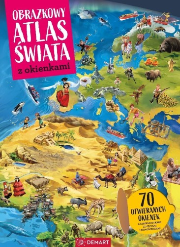Obrazkowy Atlas świat z okienkami, praca zbiorowa