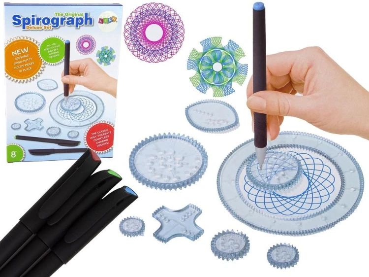Spirograf z pisakami, Leantoys