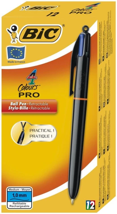 Długopis 4 Colours Pro (12szt) BIC, BIC