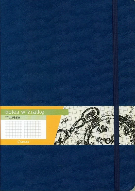 Notes B5 Kratka Impresja Granatowy ANTRA, Antra