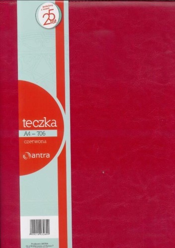 Teczka A4 706 czerwona, Antra
