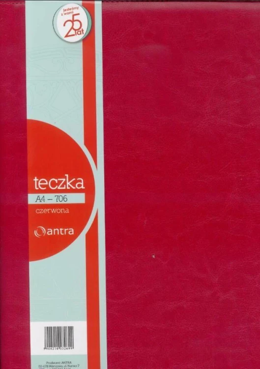 Teczka A4 706 czerwona, Antra