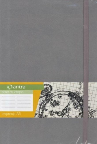 Notes A5 Kropki Impresja Szary ANTRA, Antra