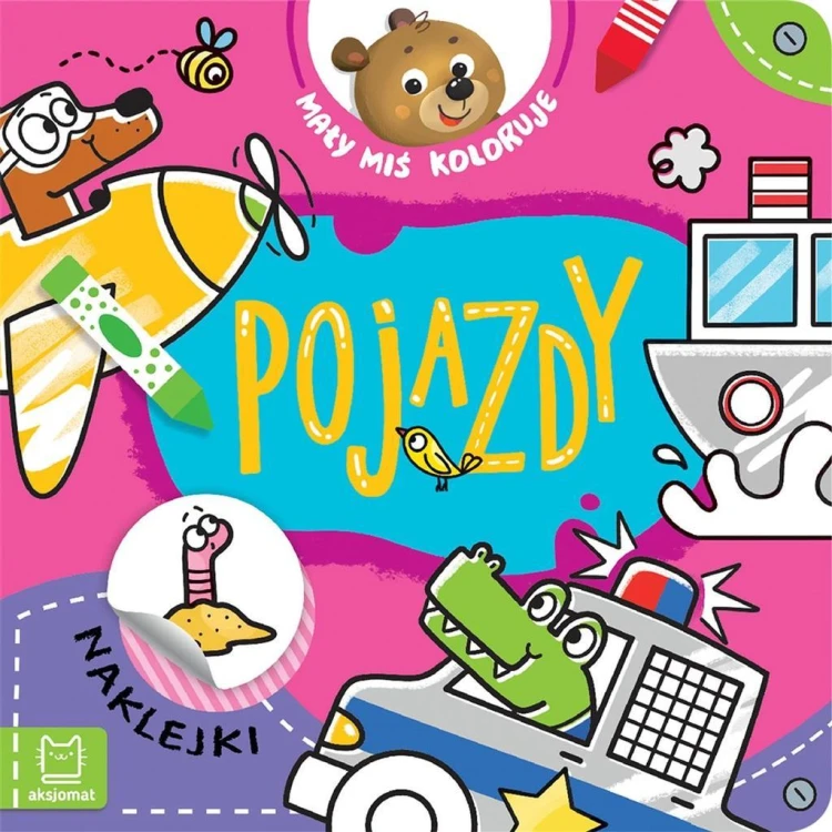 Mały miś koloruje. Pojazdy, Agnieszka Bator