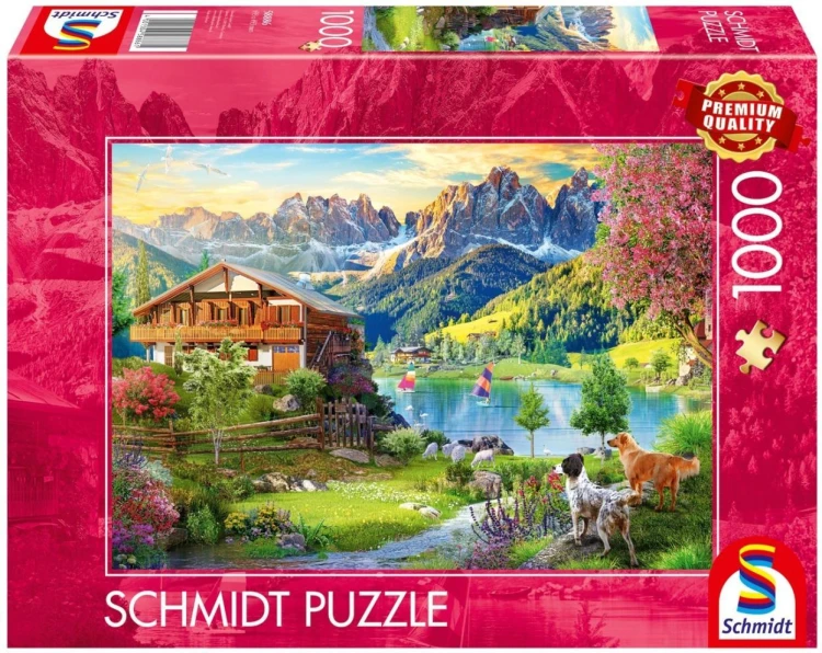 Puzzle PQ 1000 Relaks w Dolomitach, Schmidt