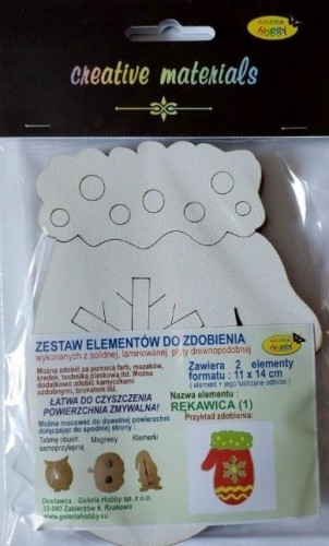 Zestaw elementów do zdobienia Rękawica BN 11x14cm