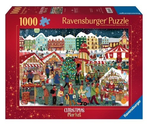 Puzzle 2D: Jarmark Świąteczny 1000el, Ravensburger