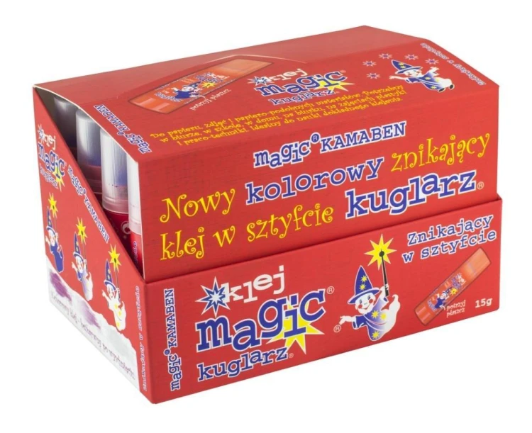 Klej w sztyfcie Magic Kuglarz 15g (24szt) KAMABEN
