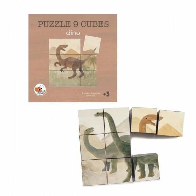 Puzzle układanka sześciana Dinozaury, Egmont Toys