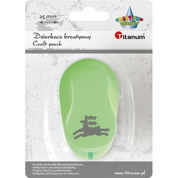 Dziurkacz z motywem 25mm renifer, Titanum
