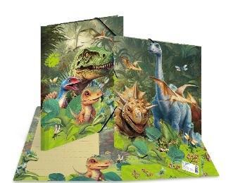 Teczka A3 z gumkami Dinozaury, Herma