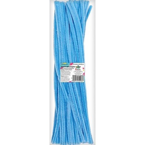 Druciki dekoracyjne 0,6x30cm błękitne 50szt