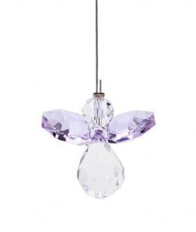 Zawieszka Crystal angel - Light Amethyst, MFP