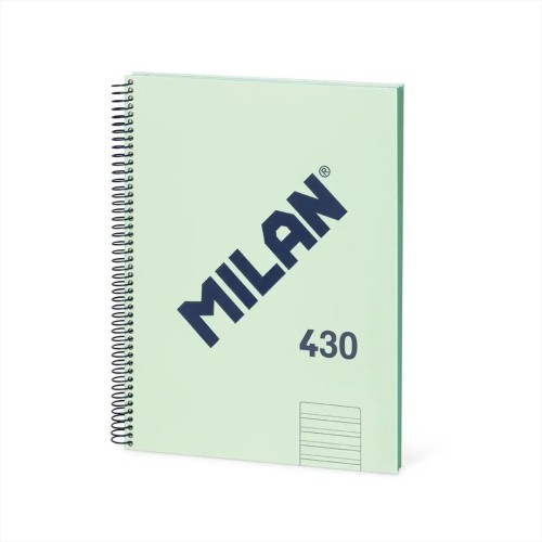 Zeszyt na spirali A4/80K 2linia zielony MILAN