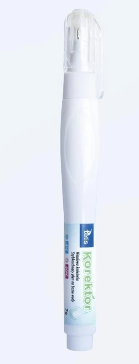 Korektor w piórze z metalową końcówką 7g (12szt)