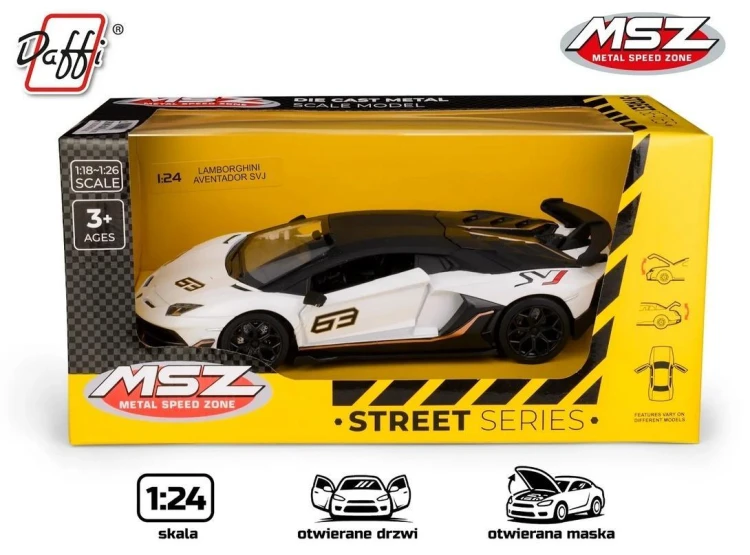 Lamborghini Aventador SVJ biały, Daffi
