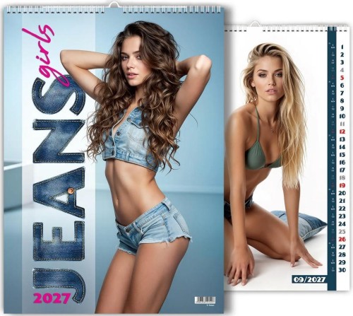 Kalendarz 2027 wieloplanszowy Jeans Girls